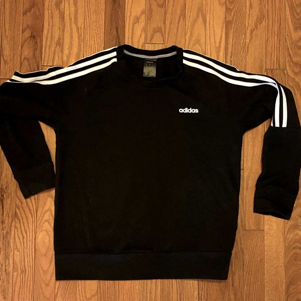Adidas Crewneck Sweatshirt with 3 Strip Sleeves